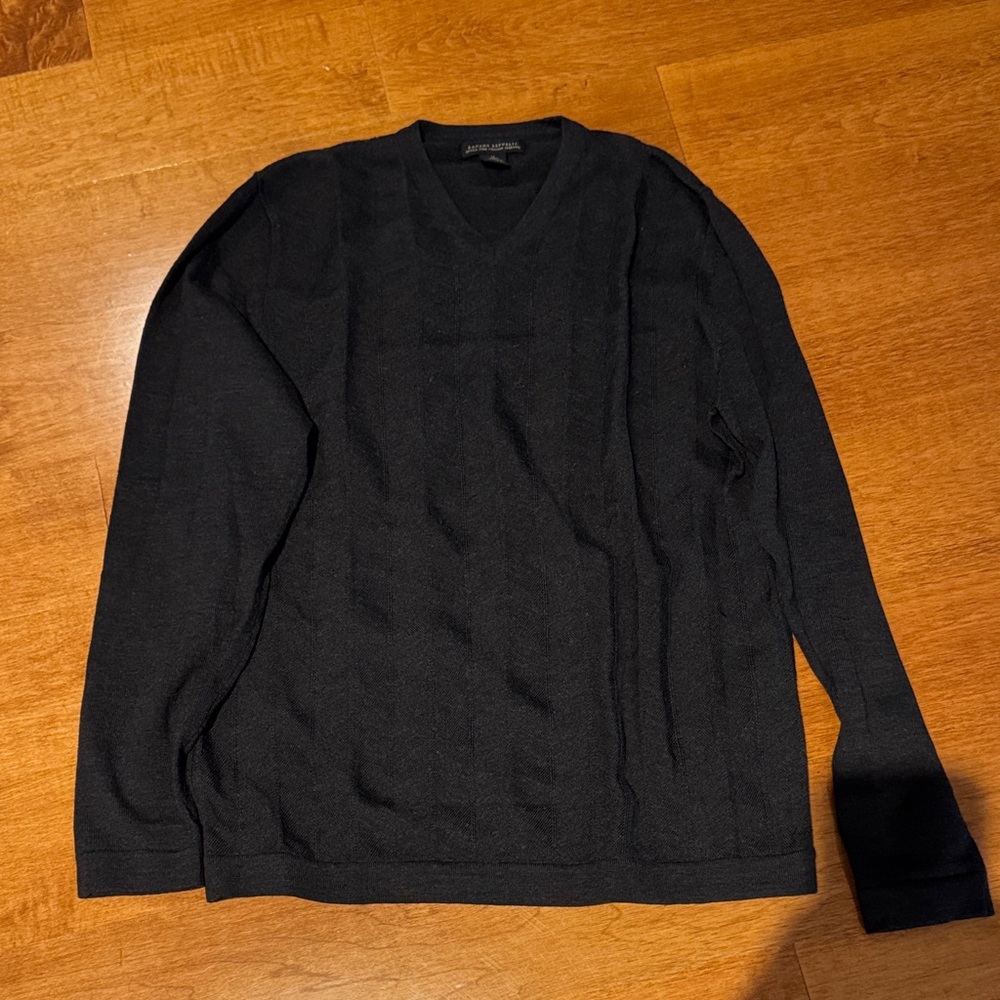 Banana Republic Charcoal V-Neck Sweater
